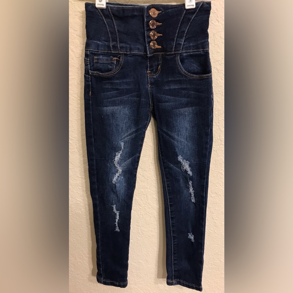 Girls Denim Diva High Waist Jeans
